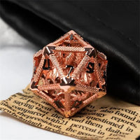 Thumbnail for Dragon in Copper Metal - Hollow D20 RPG Dice