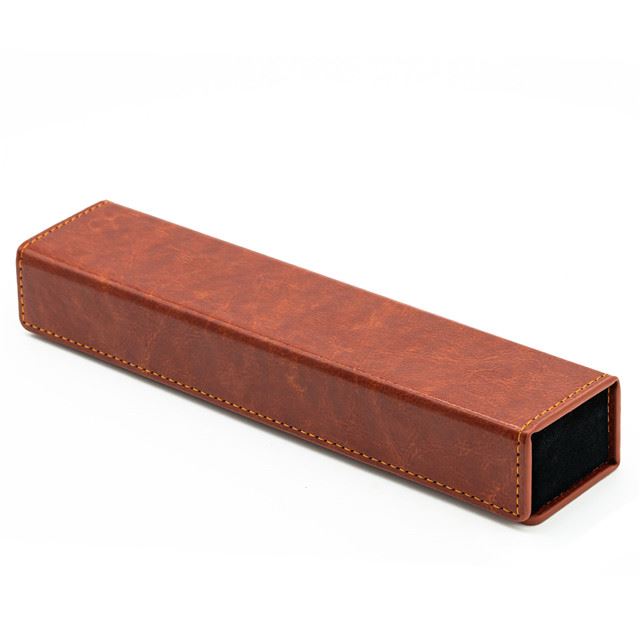 Brown Top PU Leather - Magnetic Flip Dice Storage