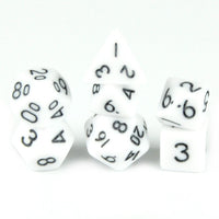 Thumbnail for Solid White Acrylic - 7pcs RPG Mini Dice Set