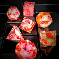 Thumbnail for Donuts in Multicolour Filled Sharp Resin - 7pcs RPG Dice Set