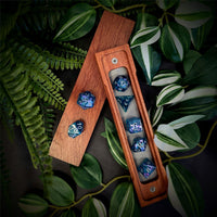 Thumbnail for Butterfly in Blue Resin - 7pcs RPG Full Dice Set