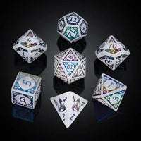 Thumbnail for White Quartz Gemstone - 7pcs RPG Dice Set