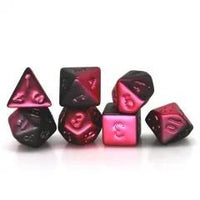 Thumbnail for 7pcs Dice Acrylic Metallic Frosted Red