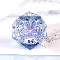 Thumbnail for Beholder in Clear & Pink Sharp Resin - D20 RPG Dice