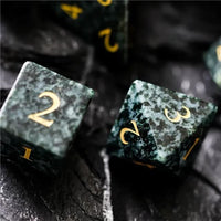 Thumbnail for Green Granite Gemstone - 7pcs RPG Dice Set