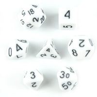 Thumbnail for Solid White Acrylic - 7pcs RPG Mini Dice Set