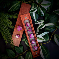 Thumbnail for Yellow Cats on Pink Acrylic - 7pcs RPG Full Dice Set