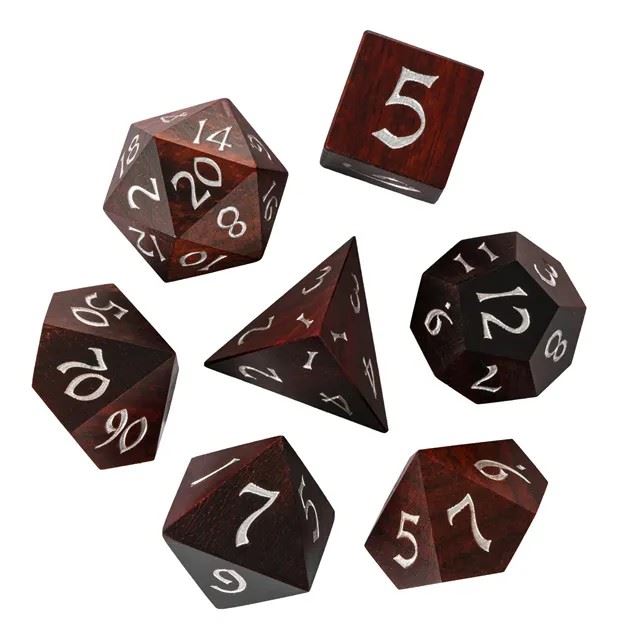 Red Sandalwood - 7pcs RPG Dice Set