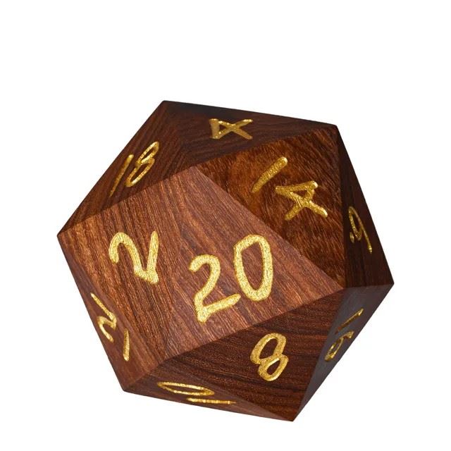 Brown Pau Rosa - D20 RPG Dice