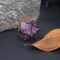 Thumbnail for Pink Cats on Black Acrylic - 7pcs RPG Full Dice Set