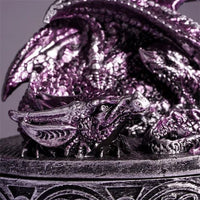 Thumbnail for Purple Resin Sleeping Dragon - Dice Storage