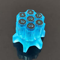 Thumbnail for Dice Resin Spinner Six Shooter Blue