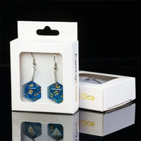 Thumbnail for Blue Resin - D20 Earings