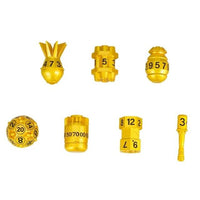 Thumbnail for 7pcs Dice Metal Bomb Black Font Gold