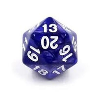 Thumbnail for 6pcs d20 Dice Acrylic Spindown Black White Purple Blue Red Green