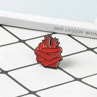 Thumbnail for Red Arms Heart Pin - Novelty