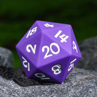 Thumbnail for White on Solid Purple Silicone - 7pcs RPG Full Dice Set