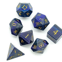 Thumbnail for Blue Lapis Lazuli Gemstone - 7pcs RPG Dice Set