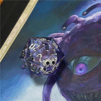 Thumbnail for Beholder in Clear & Pink Sharp Resin - D20 RPG Dice