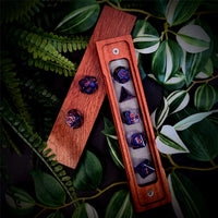 Thumbnail for Purple Swirl in Clear Resin - 7pcs RPG Full Dice Set