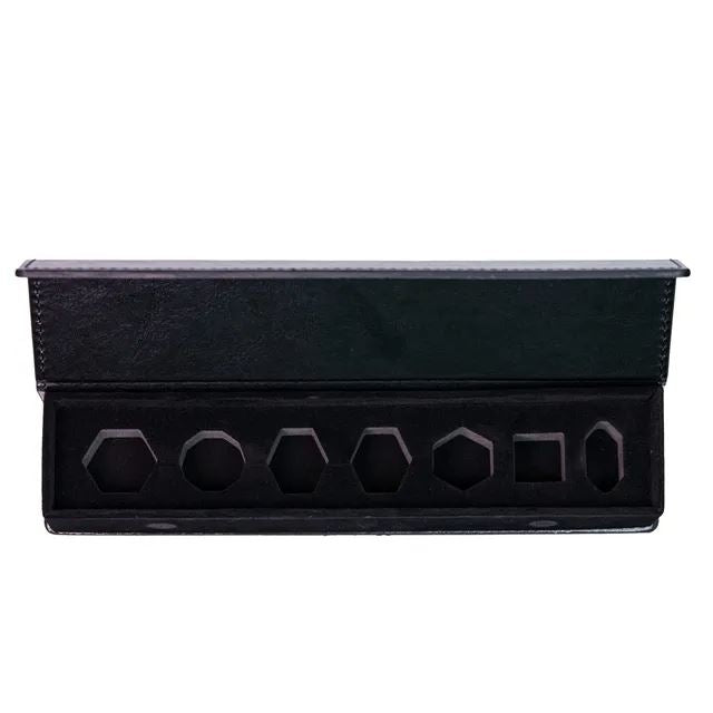 Black Top PU Leather - Magnetic Flip Dice Storage