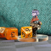 Thumbnail for Silk Orange Acrylic - 7pcs RPG Mini Dice Set