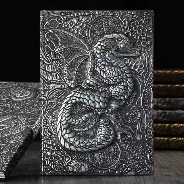 Silver Little Dragon - A5 Hardback Journal