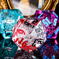 Thumbnail for Bubbles in Clear Sharp Acrylic - D20 RPG Dice