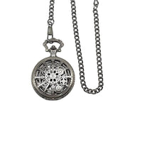 Thumbnail for Cog Wheel on Silver Pocket Watch with Mini Dice - Pendant