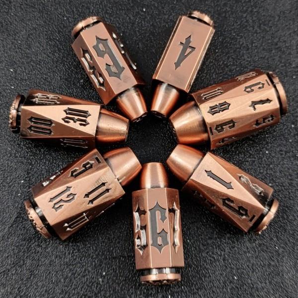 D6 Dice Metal Bullet Copper (Unique)
