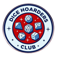 Thumbnail for White Hoarders Club Round Pin - Novelty