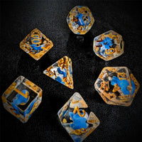 Thumbnail for Blue Whale in Clear Resin - 7pcs RPG Full Dice Set