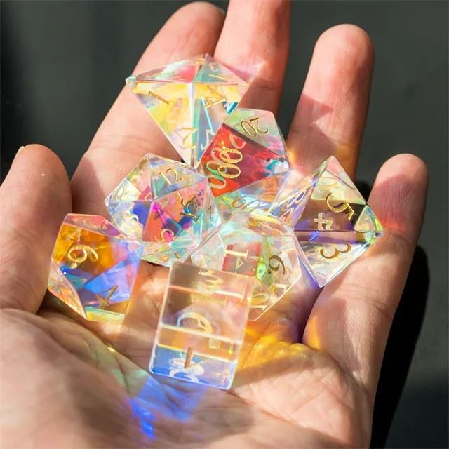 Prism Glass - 7pcs RPG Dice Set