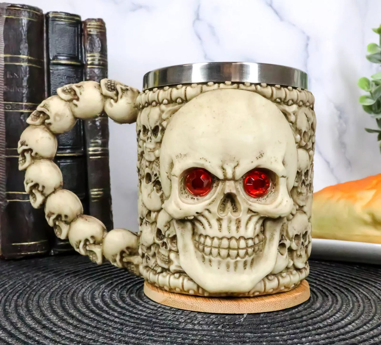 Red Eye in Skull Mug - Novelty