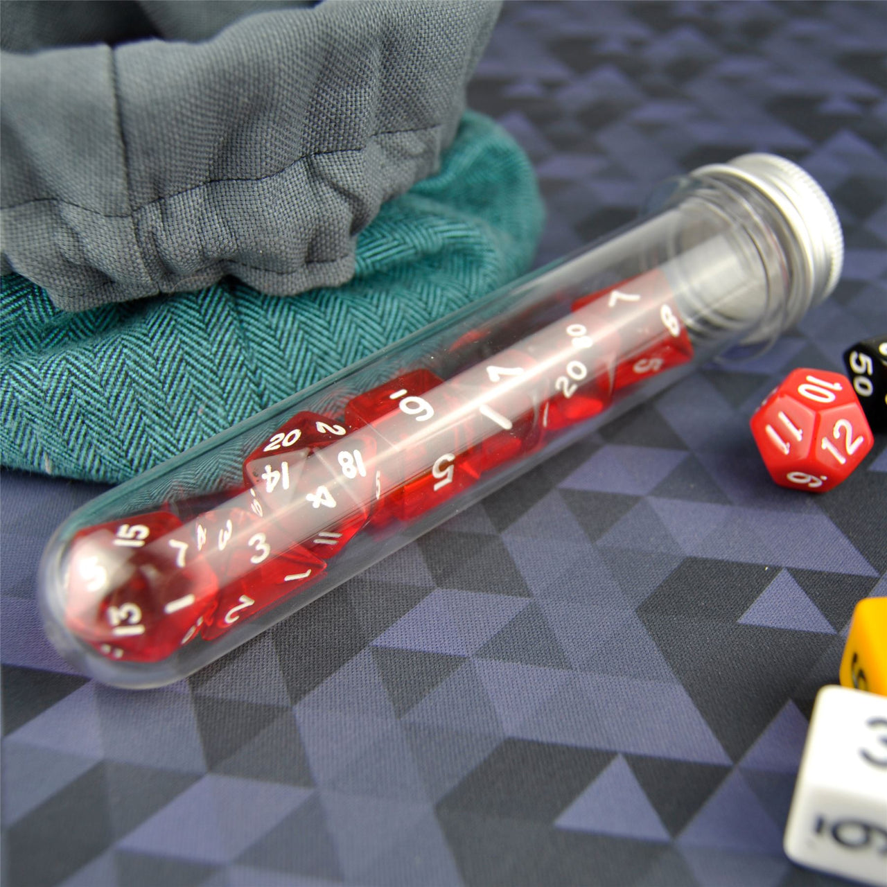 Clear Plastic Tube - Dice Storage