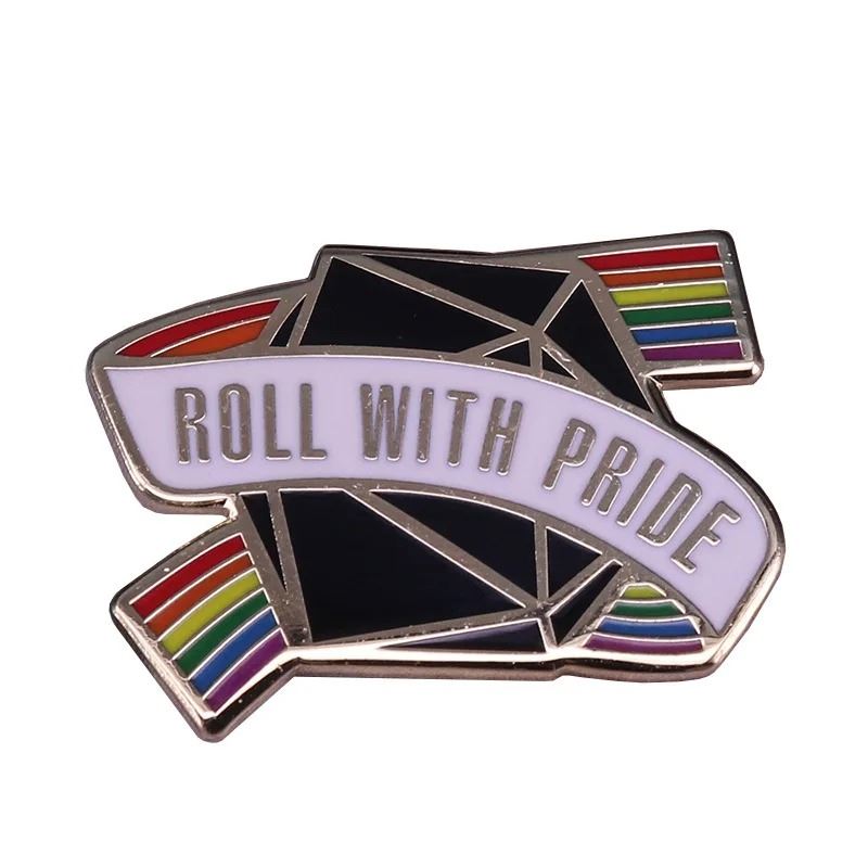 Black D20 Roll with Pride Pin - Novelty