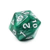 Thumbnail for 6pcs d20 Dice Acrylic Spindown Black White Purple Blue Red Green