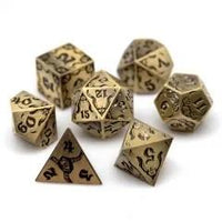 Thumbnail for Tentacles in Bronze Metal - 7pcs RPG Dice Set
