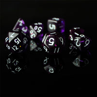 Thumbnail for Glitter in Purple Acrylic - 7pcs RPG Mini Dice Set