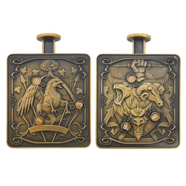 Dice Metal Spinner Clicker Gold