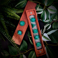 Thumbnail for Green Swirl in Clear Resin - 7pcs RPG Full Dice Set