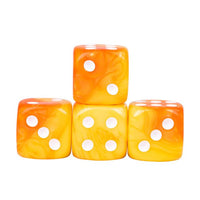 Thumbnail for 12mm Yellow & Orange Acrylic - 10pcs D6 RPG Dice Set