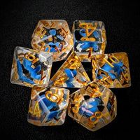 Thumbnail for Blue Whale in Clear Resin - 7pcs RPG Full Dice Set