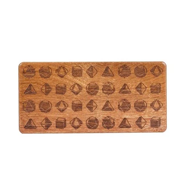 Sapele Wood with 7 Slots -  Magnetic Dice Storage