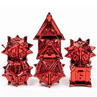Thumbnail for 7pcs Dice Metal Pinwheel Red