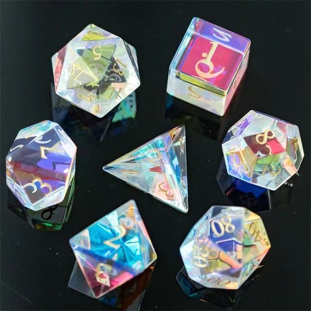 Prism Glass - 7pcs RPG Dice Set