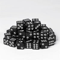 Thumbnail for Paw on Black Resin - 6pcs D6 RPG Dice Set