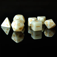 Thumbnail for Silk White Acrylic - 7pcs RPG Mini Dice Set