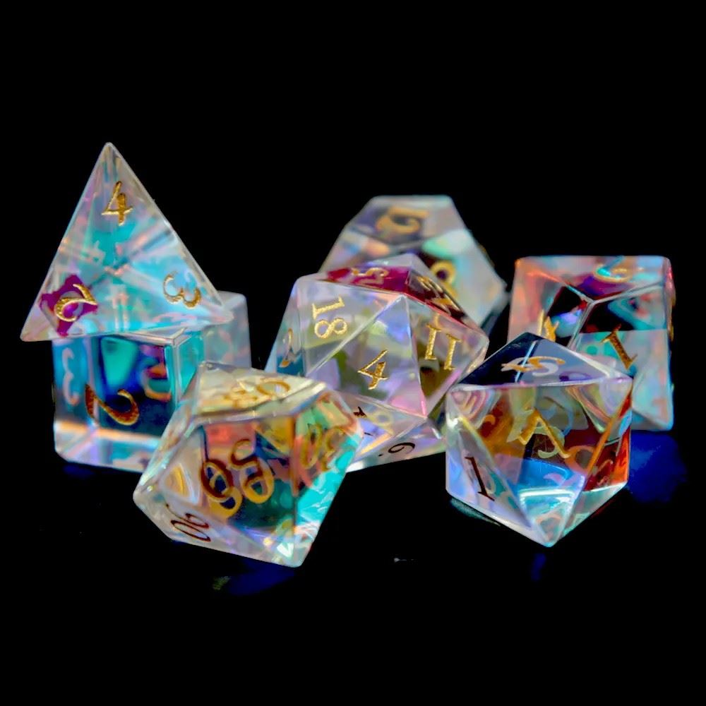 Prism Glass - 7pcs RPG Dice Set