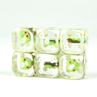 Thumbnail for Green Donut in Clear Resin - 6pcs D6 RPG Dice Set